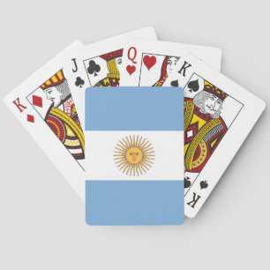 Speelkaarten met de vlag van Argentinië