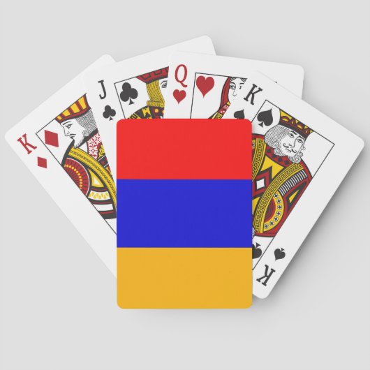 Speelkaarten met de vlag van Armenië (Achterkant)
