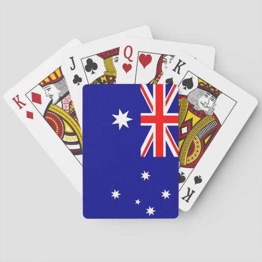 Speelkaarten met de vlag van Australië (Achterkant)