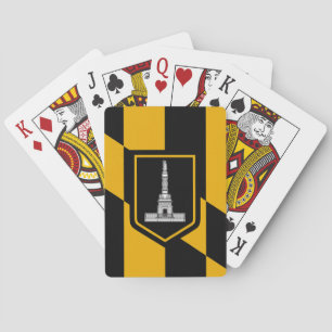 Speelkaarten met de vlag van Baltimore, VS