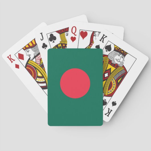 Speelkaarten met de vlag van Bangladesh (Achterkant)