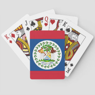 Speelkaarten met de vlag van Belize