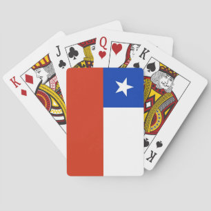 Speelkaarten met de vlag van Chili