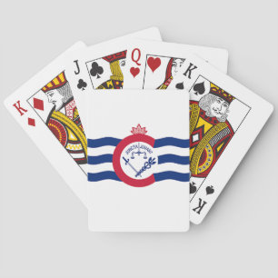 Speelkaarten met de vlag van Cincinnati, VS