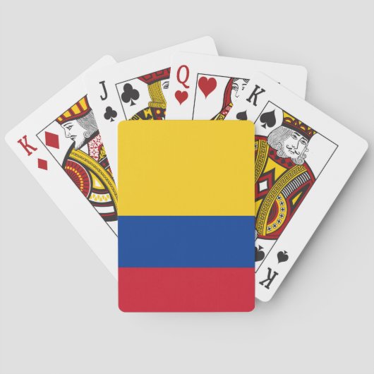 Speelkaarten met de vlag van Colombia (Achterkant)