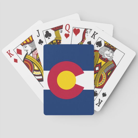 Speelkaarten met de vlag van Colorado, VS (Achterkant)