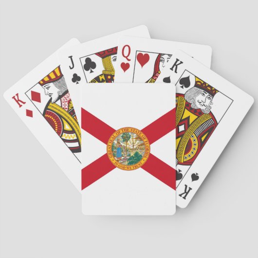 Speelkaarten met de vlag van Florida (Achterkant)