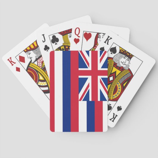 Speelkaarten met de vlag van Hawaï (Achterkant)
