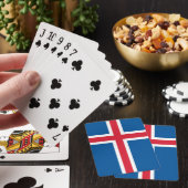 Speelkaarten met de vlag van IJsland (Insitu)