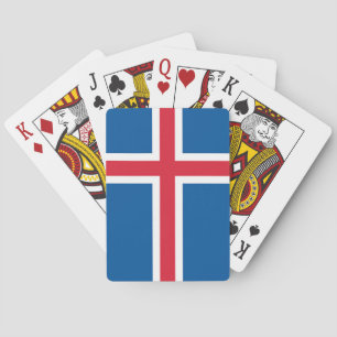 Speelkaarten met de vlag van IJsland