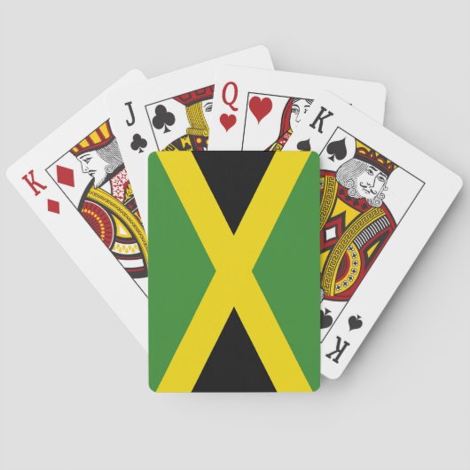 Speelkaarten met de vlag van Jamaica (Achterkant)