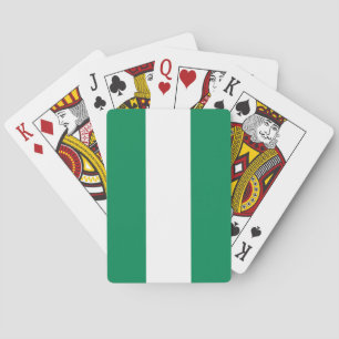 Speelkaarten met de vlag van Nigeria