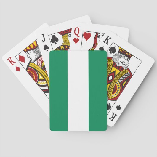 Speelkaarten met de vlag van Nigeria (Achterkant)