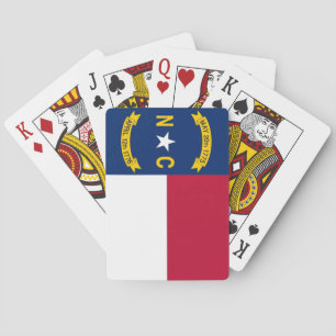 Speelkaarten met de vlag van North Carolina, VS