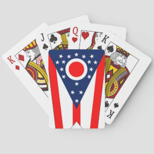 Speelkaarten met de vlag van Ohio, VS