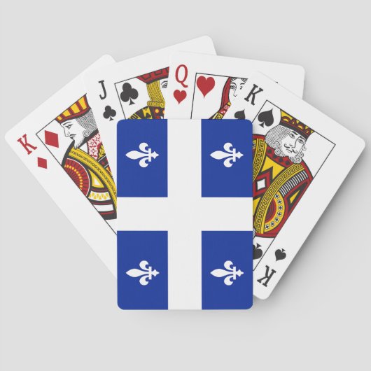 Speelkaarten met de vlag van Quebec (Achterkant)