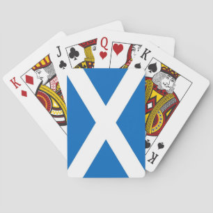 Speelkaarten met de vlag van Schotland