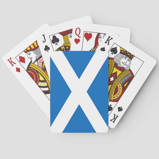 Speelkaarten met de vlag van Schotland (Achterkant)