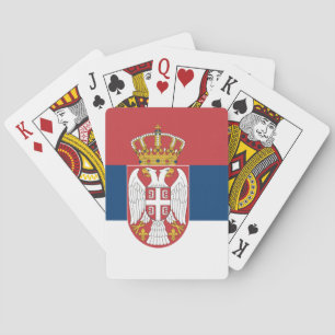Speelkaarten met de vlag van Servië