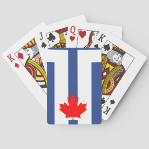 Speelkaarten met de vlag van Toronto, Canada