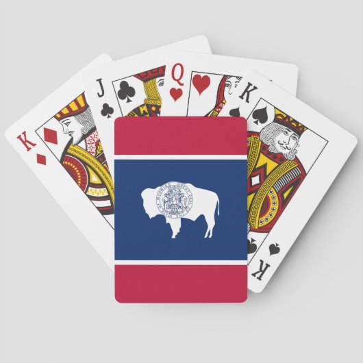 Speelkaarten met de vlag van Wyoming, VS (Achterkant)