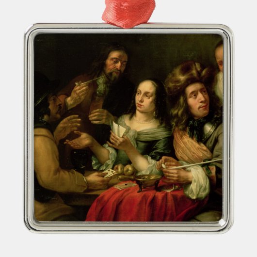 Speelkaarten Metalen Ornament (Voorkant)