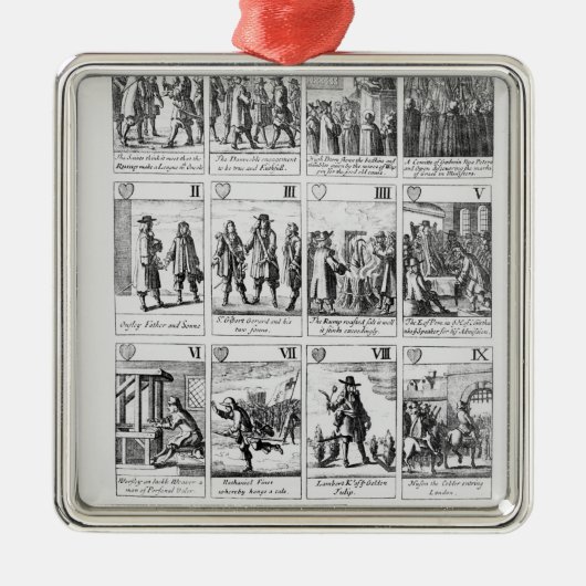 Speelkaarten Metalen Ornament (Voorkant)