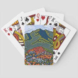 Speelkaarten Mt Tamalpais Wildflower Schilderij