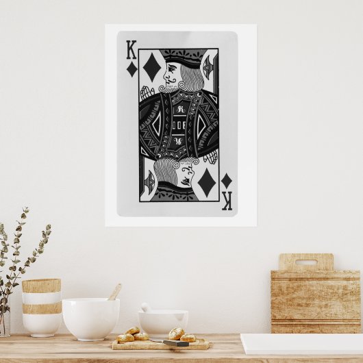 speelkaarten poster (Keuken)