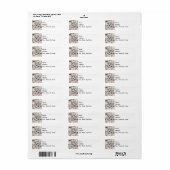 Speelkaarten Retouradreslabel Etiket (Full Sheet)