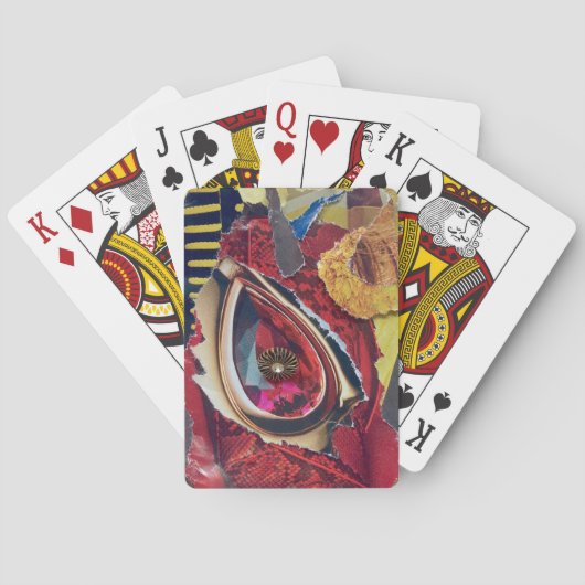 Speelkaarten: Robijn Edelsteen Pokerkaarten (Achterkant)