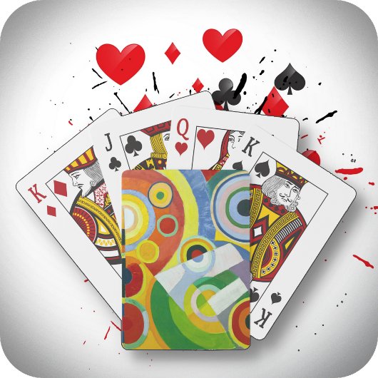 SPEELKAARTEN - "Rythme" - Abstract Art Afbeelding