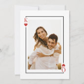 Speelkaarten Save the Date Las Vegas Huwelijk  Kaart (Achterkant)