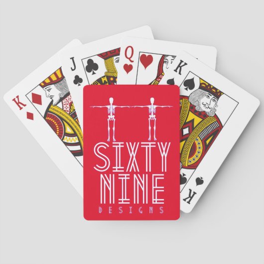 speelkaarten "SIXTY NINE DESIGN" (Achterkant)