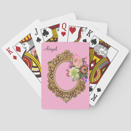 Speelkaarten Spel Florale Victoriaanse stijl (Achterkant)