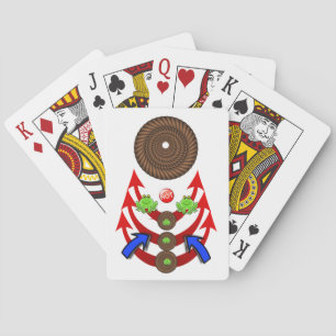 Speelkaarten Spel Groene Kikkers