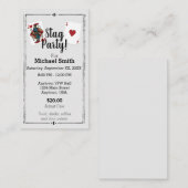 Speelkaarten Stag Party Ticket (Voorkant / Achterkant)