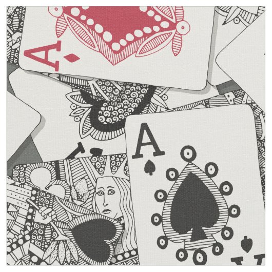 speelkaarten stof (Close Up)
