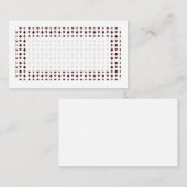 Speelkaarten Symbolen Minimalistisch Rood Wit & Zw Plaatskaartje (Voorkant / Achterkant)