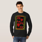 speelkaarten t-shirt (Voorkant volledig)