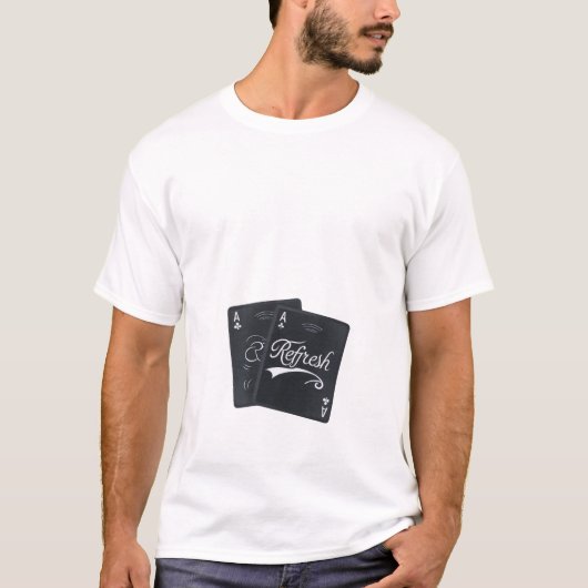 Speelkaarten T-shirt vernieuwen (Voorkant)
