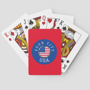Speelkaarten - USA gepersonaliseerd - Voeg stadsna