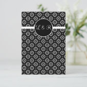 Speelkaarten, Vegas Monogram RSVP Kaartje (Staand voorkant)