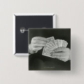 Speelkaarten Vierkante Button 5,1 Cm (Voorkant /achterkant)