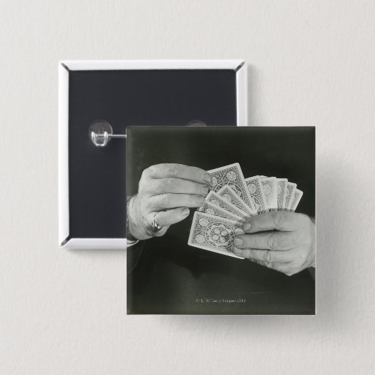 Speelkaarten Vierkante Button 5,1 Cm (Voorkant /achterkant)