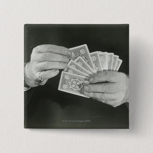 Speelkaarten Vierkante Button 5,1 Cm (Voorkant)