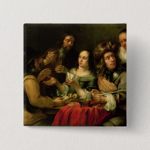 Speelkaarten Vierkante Button 5,1 Cm