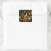 Speelkaarten Vierkante Sticker (Tas)