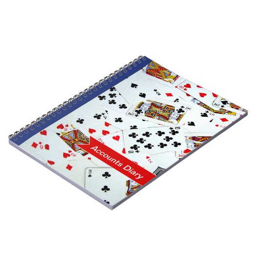  speelkaarten voor games notebook notitieboek (Linkerzijde)