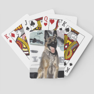 Speelkaarten voor politie K-9